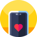 technology,smartphone,communications,heart,app,touch screen,mobile phone,cellphone,love,date,love and romance,dating app